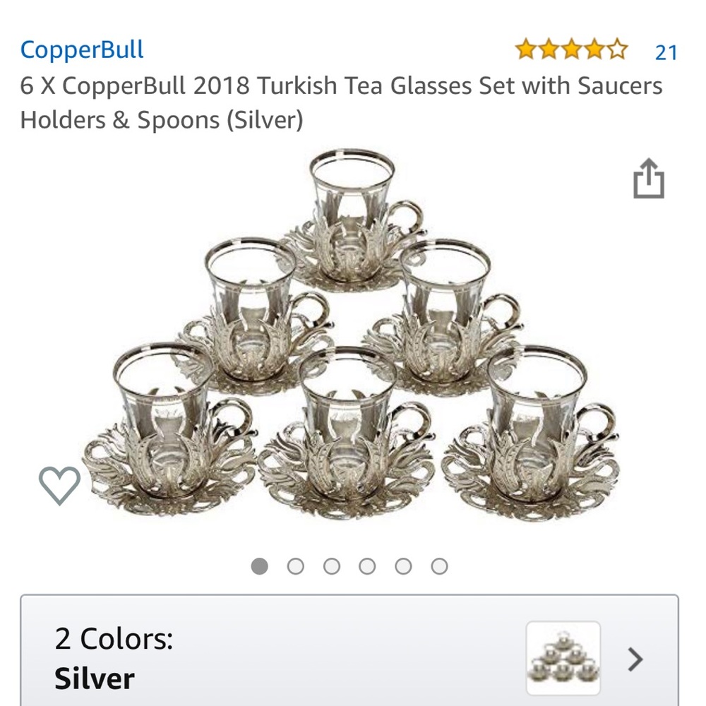 Turkish Tea Glasses Set